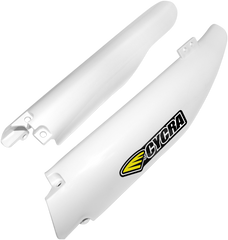 CYCRA White Fork Guards - Part Number 1CYC-6904-42 for Superior Race Performance