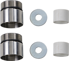 CYCLE VISIONS Chrome Fork Tube Extensions - 49 mm - Adds 1 Inch to Forks - Part CV7115