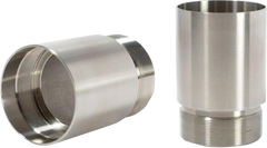 CYCLE VISIONS Chrome Fork Tube Extensions - 49 mm - Adds 1 Inch to Forks - Part CV7115