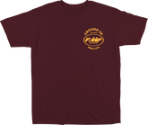 FMF Crossed Up T-Shirt - Maroon - Medium with Soft Spun Cotton and Plastisol Print