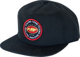 FMF Coaster Hat Black HO25196900BLK - 5 Panel Snapback with Front Patch