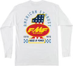 FMF America First Long-Sleeve T-Shirt - White, Part Number HO25119901WHTMD