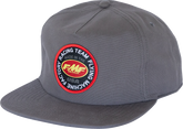 FMF Coaster Hat Charcoal HO25196900CHR - 5 Panel Snapback with Front Patch