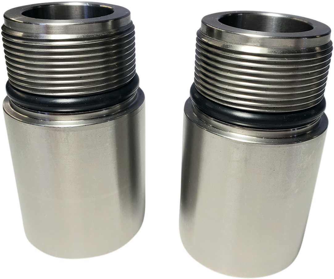 Cycle Visions Chrome Fork Tube Extensions for 39 mm Forks - Extends +1 Inch - Part CV7138