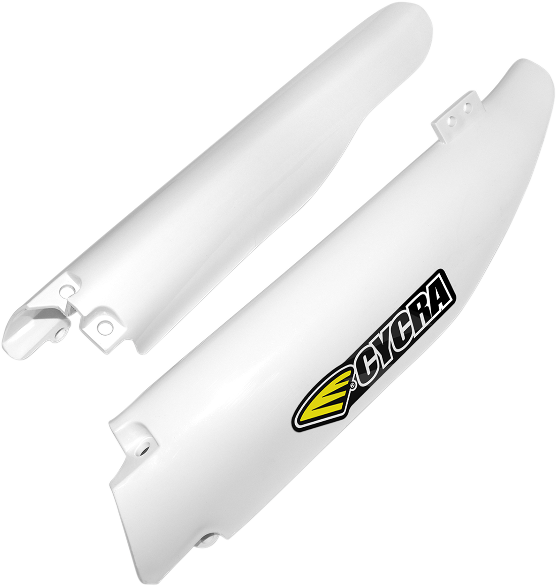CYCRA White Fork Guards - Part Number 1CYC-6904-42 for Superior Race Performance