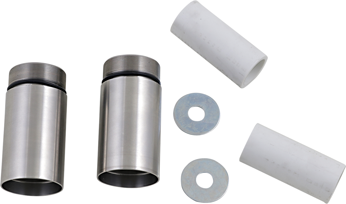 Cycle Visions Chrome Fork Tube Extensions - 49 mm - Extends +3 inches - Part CV7113