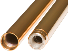 Custom Cycle Engineering 49mm Fork Tubes - 24.88 inches - Gold, Part 710029