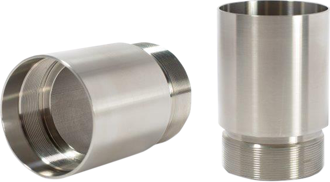 CYCLE VISIONS Chrome Fork Tube Extensions - 49 mm - Adds 1 Inch to Forks - Part CV7115