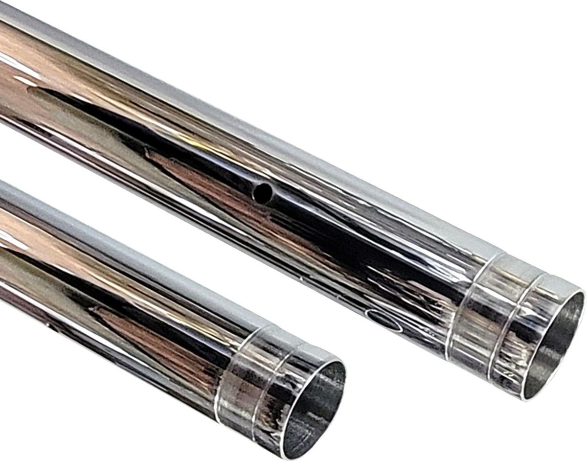 Custom Cycle Engineering 47mm Fork Tubes with Hard Chrome Finish - 21.18 Inch Length