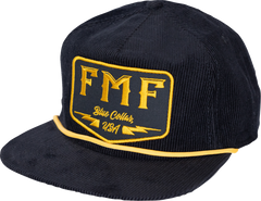 FMF Blue Collar Hat - Black SP25196909BLK by FMF with Cotton Corduroy and Embroidered Patch