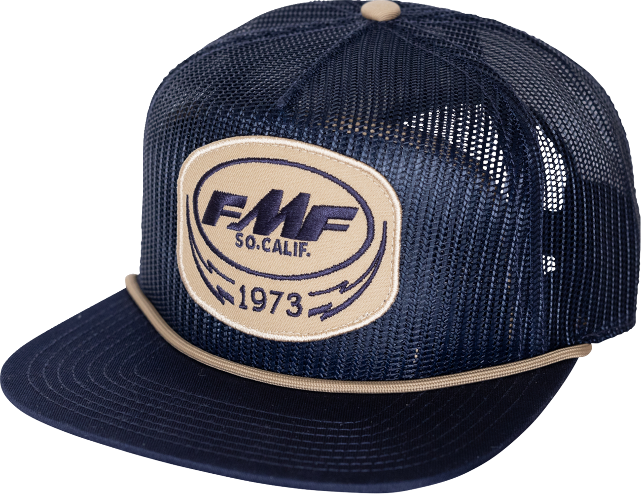 FMF Bolts Navy Hat with Snapback and Embroidered Logo - Part Number SP25196904NVY