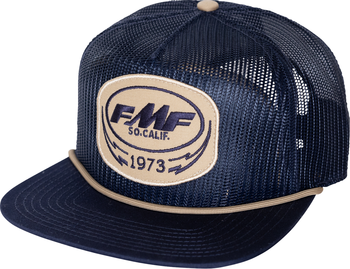 FMF Bolts Navy Hat with Snapback and Embroidered Logo - Part Number SP25196904NVY