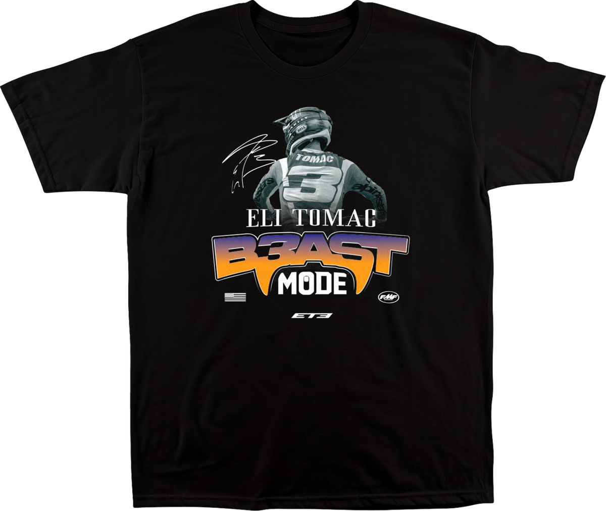 FMF Beast Mode T-Shirt in Black - Small SU25118911BLKSM