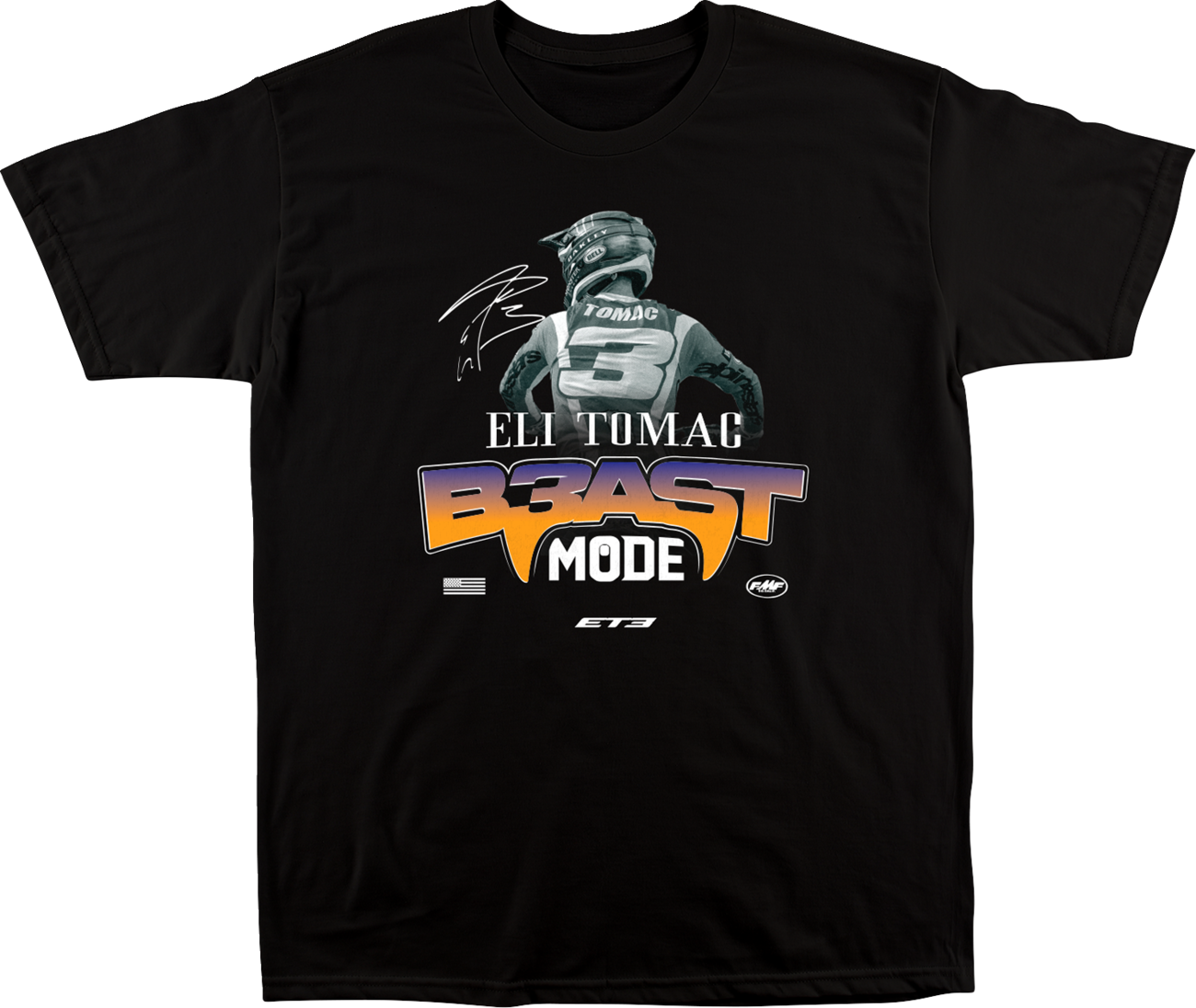 FMF Beast Mode T-Shirt Black 2XL – Soft Spun Cotton with Graphic Print