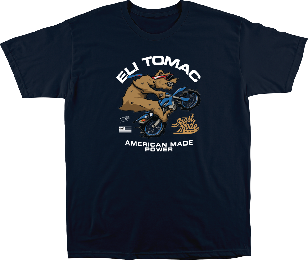 FMF B3AR T-Shirt - Navy - Medium by FMF, Part Number SU25118912NVYMD