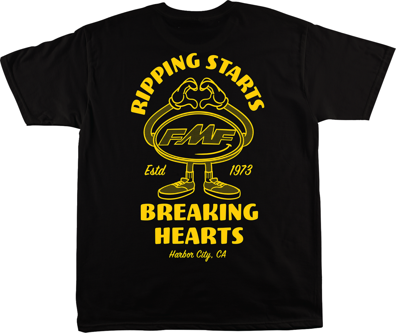 FMF Breakin Hearts T-Shirt - Black - XL SU25118909BLKXL