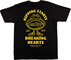FMF Breakin Hearts T-Shirt - Black - XL SU25118909BLKXL