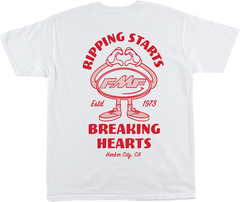 FMF Breakin Hearts T-Shirt - White, Medium - SU25118909WHTMD