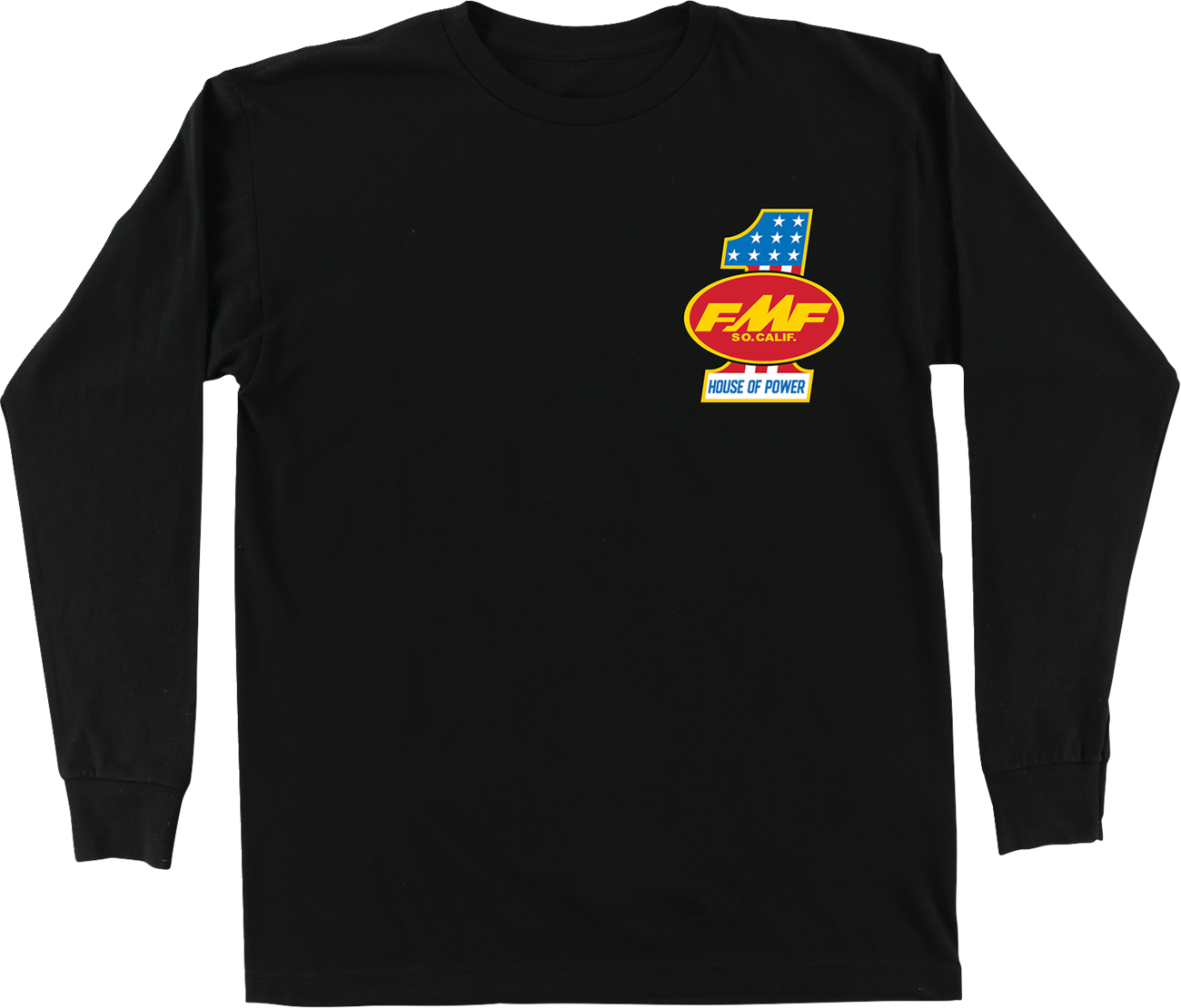 FMF America First Long-Sleeve T-Shirt - Black 2XL HO25119901BLK2X
