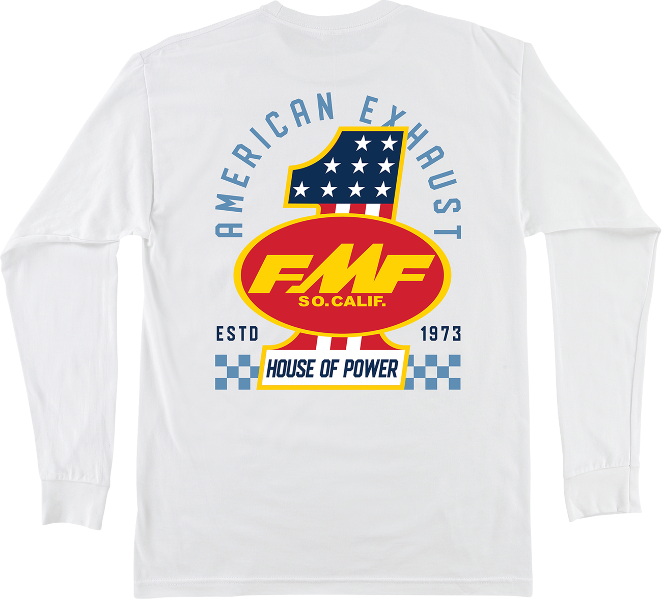 FMF America First Long-Sleeve T-Shirt in White - XL HO25119901WHTXL
