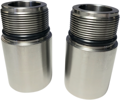 Cycle Visions Chrome Fork Tube Extensions for 39 mm Forks - Extends +1 Inch - Part CV7138