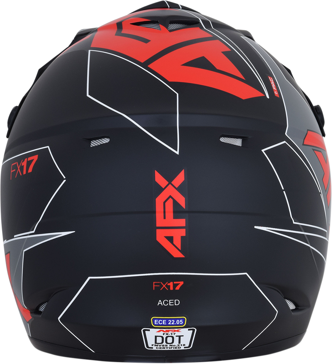 0110-6487 . 0110-6487 . FX-17 Aced Helmet